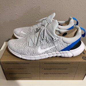 Nike Gray and Blue Athletic Shoes